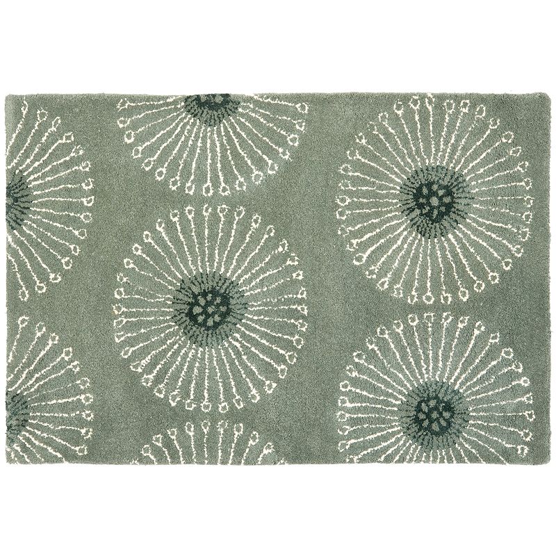 Safavieh Soho Burst Wool Rug, Grey, 7.5X9.5 Ft