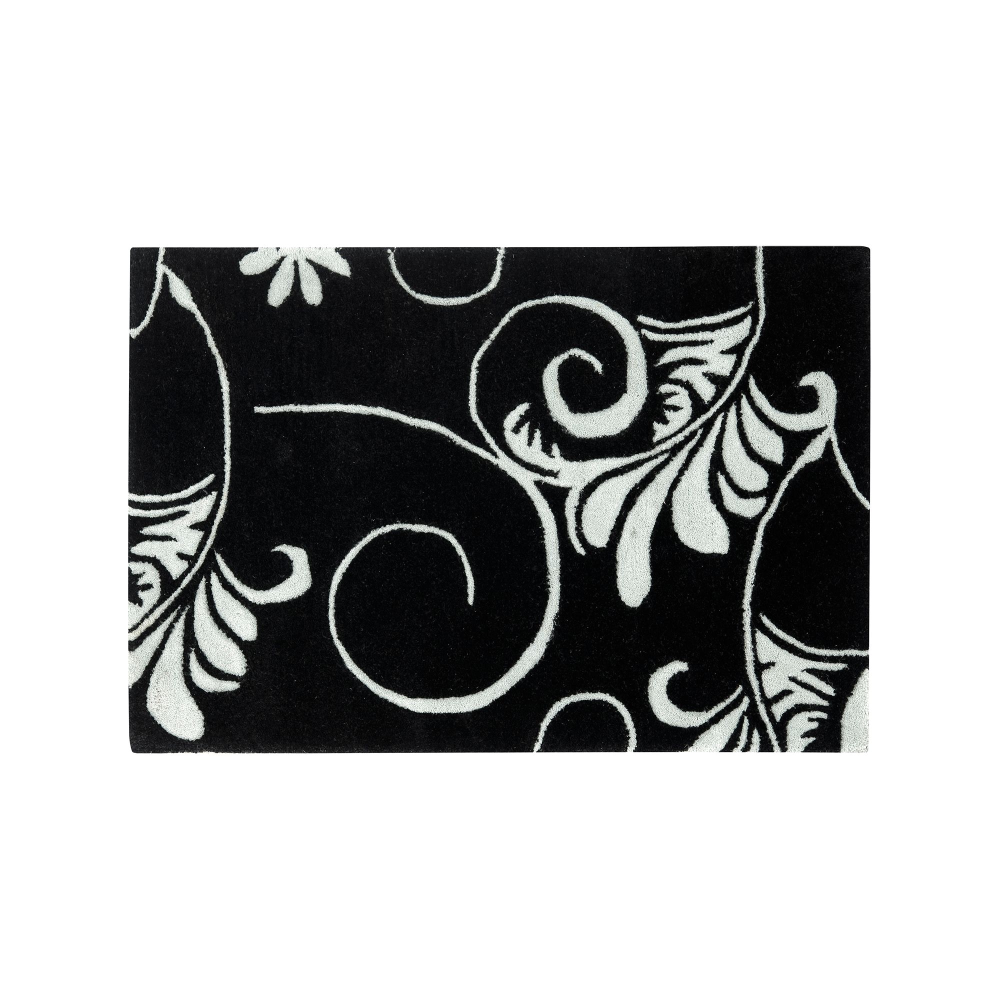 Safavieh Soho Floral Scroll Wool Rug, Black Ivory