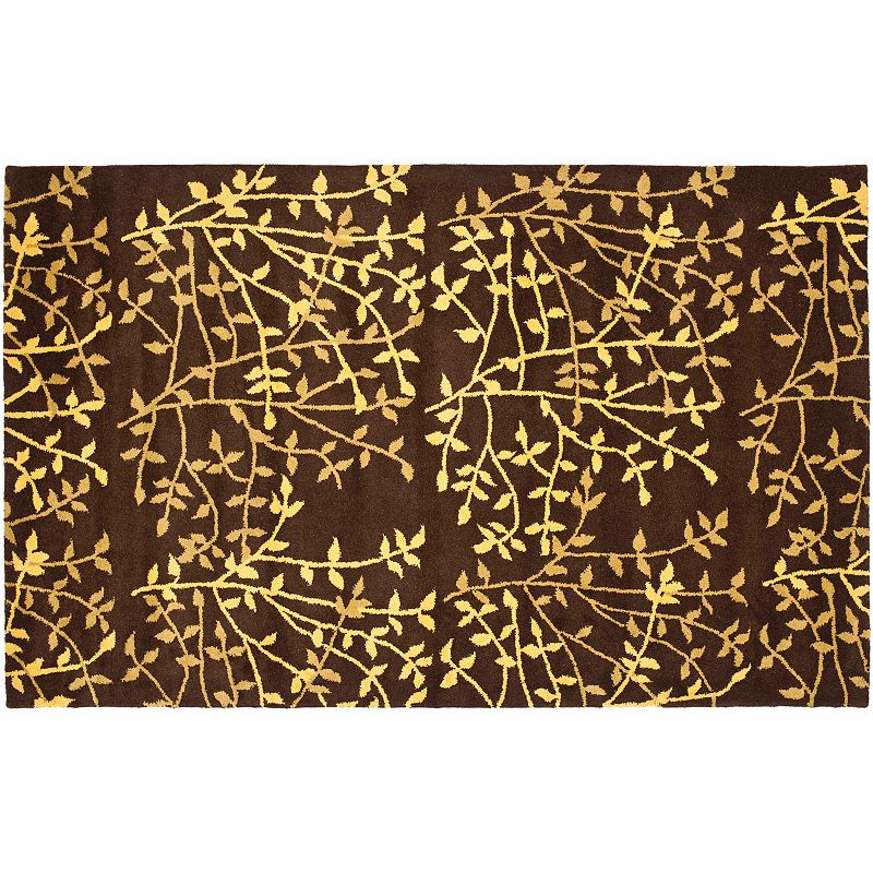 Safavieh Soho Leaf Rug, Brown, 5X8 Ft