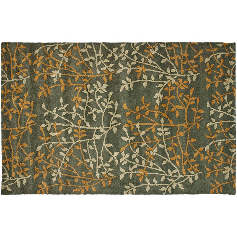 Safavieh Soho Leaf Rug, Grey, 5X8 Ft