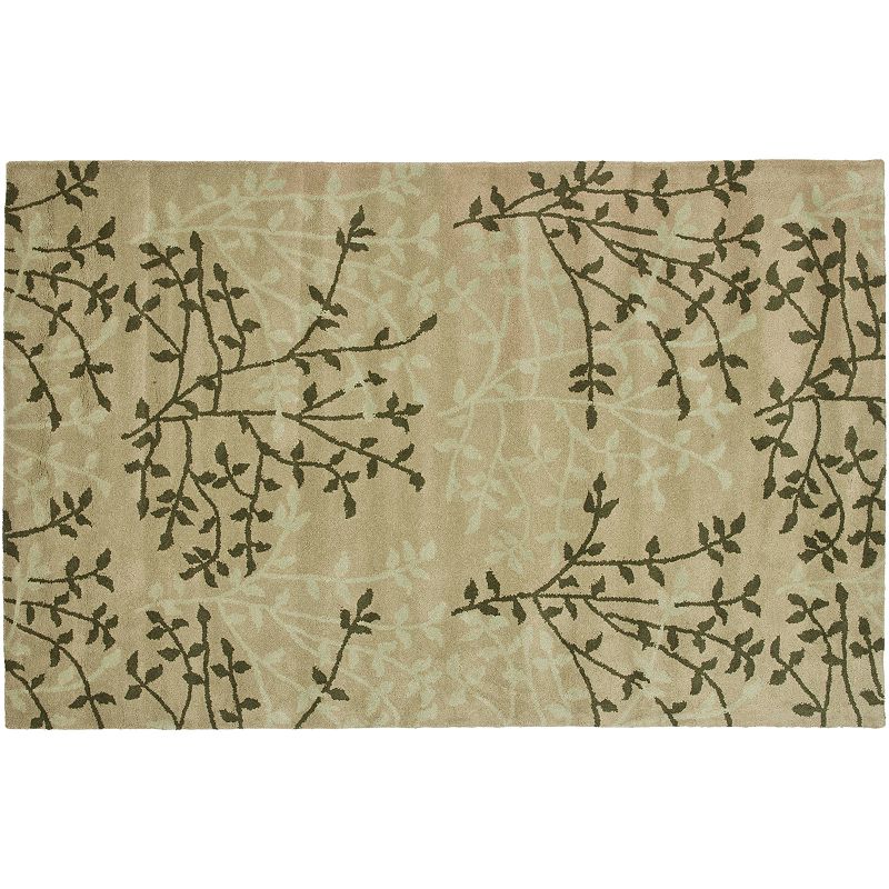 Safavieh Soho Leaf Rug, Green, 5X8 Ft