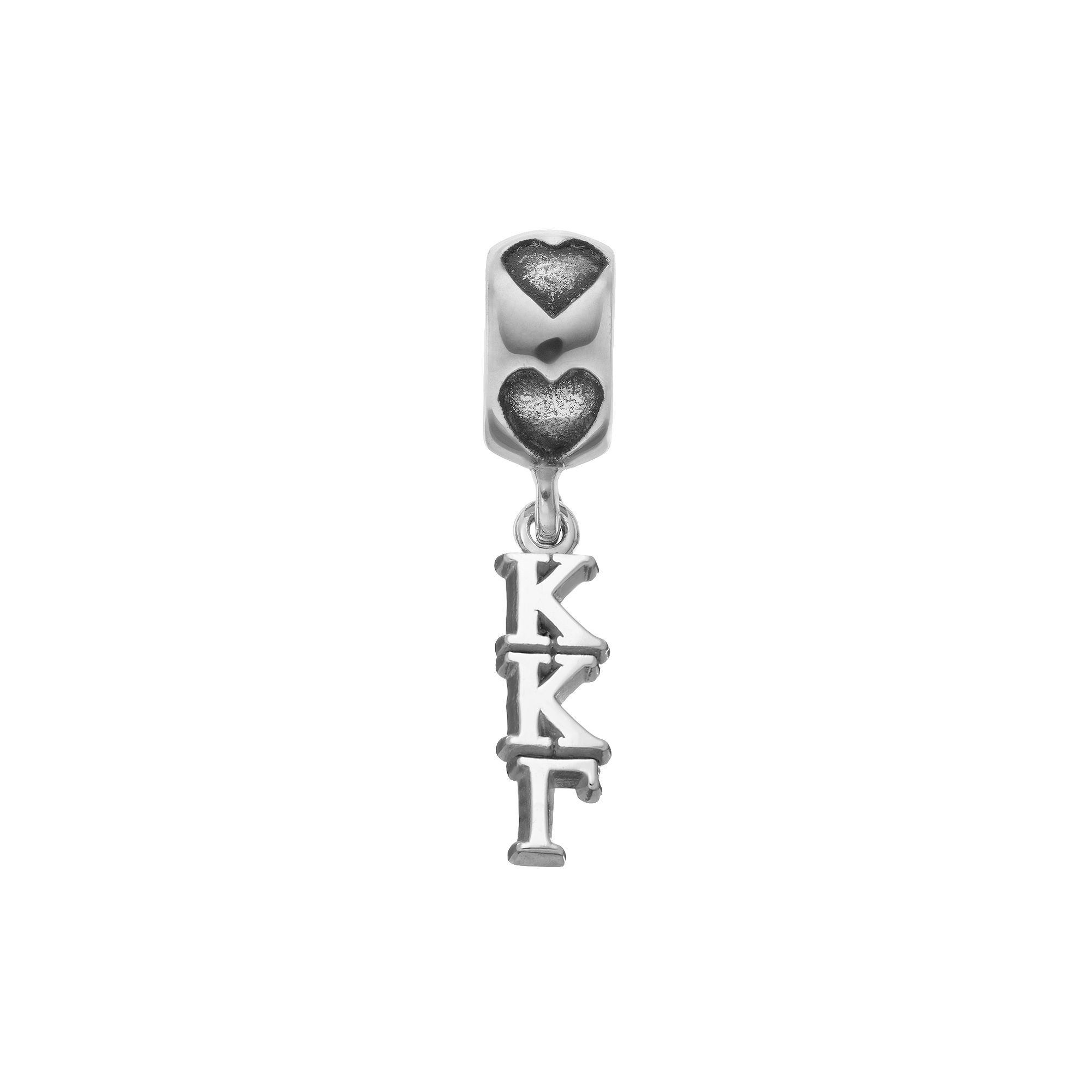 LogoArt Sterling Silver Kappa Kappa Gamma Sorority Charm, Womens, Grey