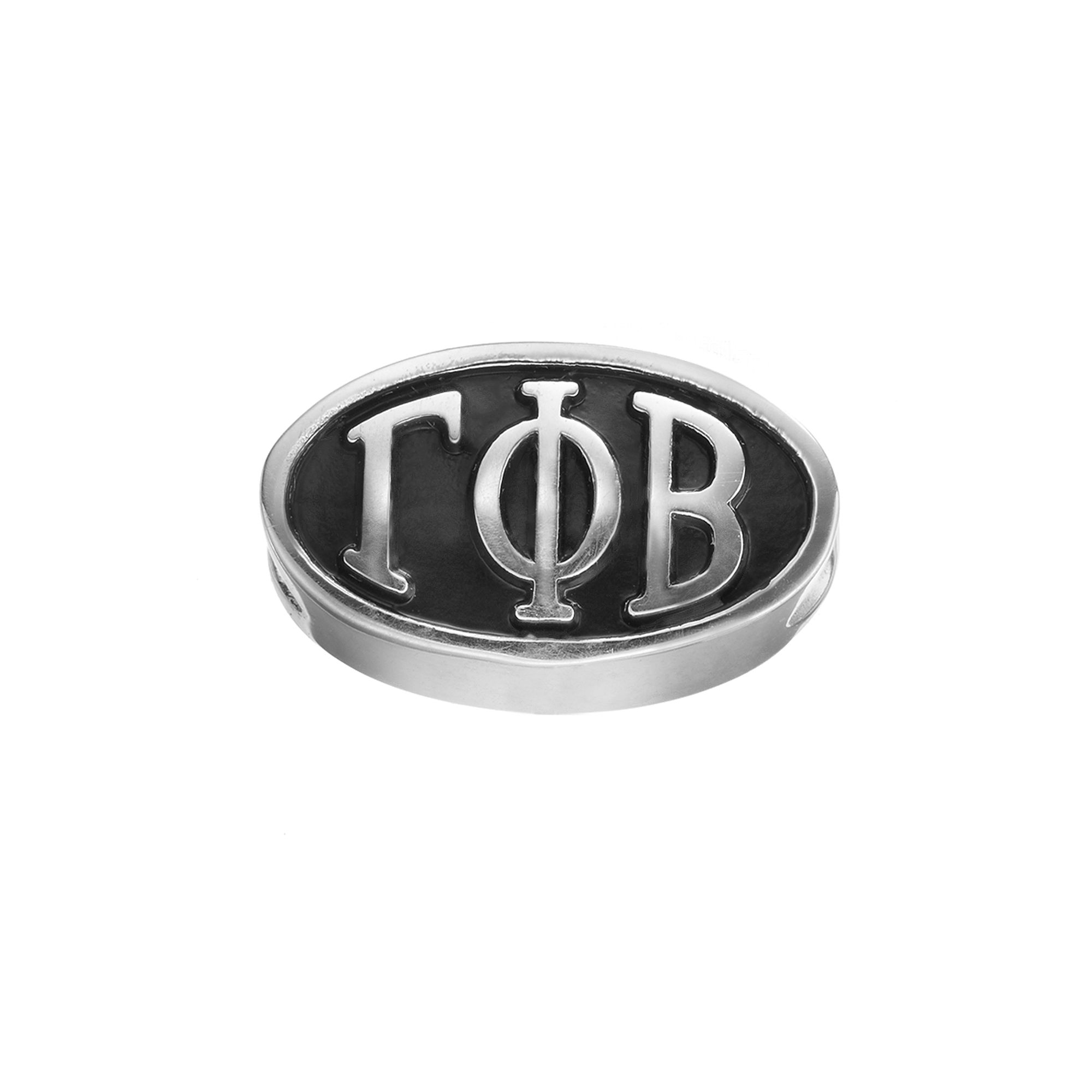 LogoArt Gamma Phi Beta Sterling Silver Oval Bead, Womens, Grey