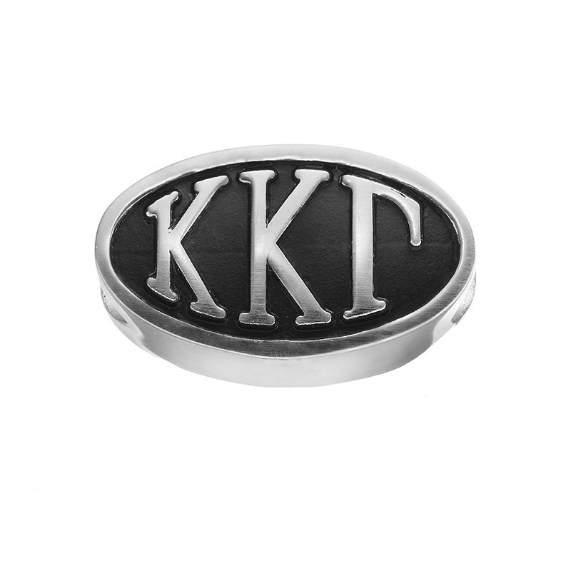 99753547 LogoArt Kappa Kappa Gamma Sterling Silver Oval Bea sku 99753547