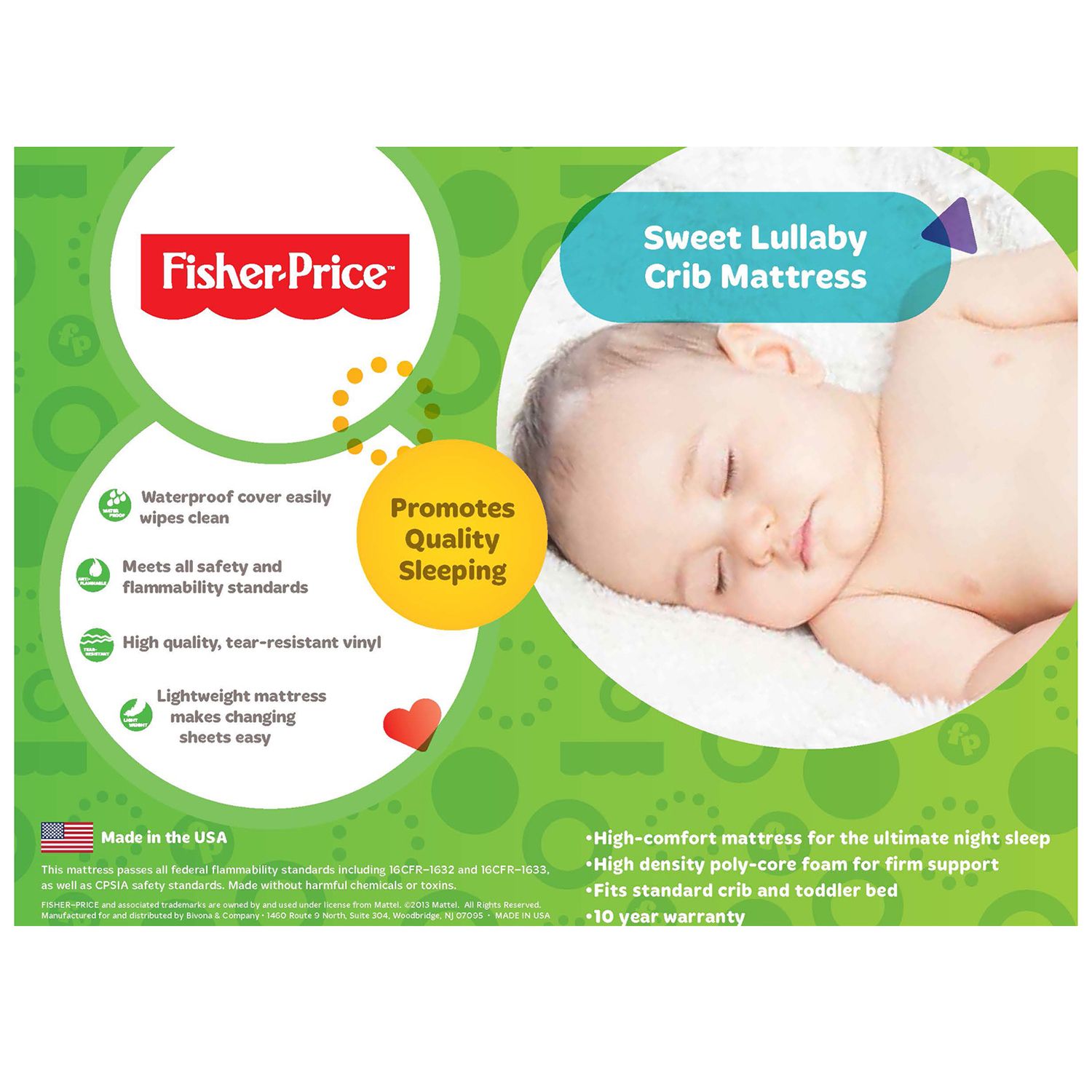 fisher price crib mattress