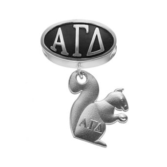 LogoArt Alpha Gamma Delta Sterling Silver Sorority Symbol Charm