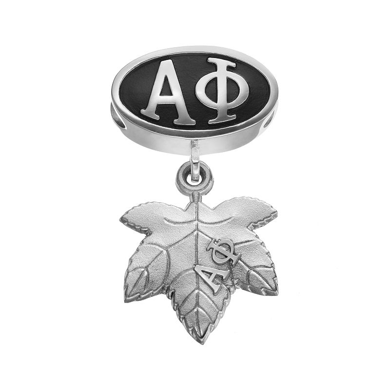 LogoArt Alpha Phi Sterling Silver Sorority Symbol Charm, Womens, Grey