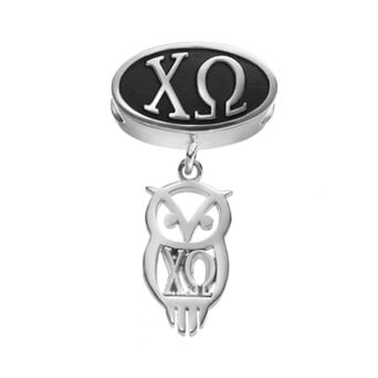 LogoArt Chi Omega Sterling Silver Sorority Symbol Charm