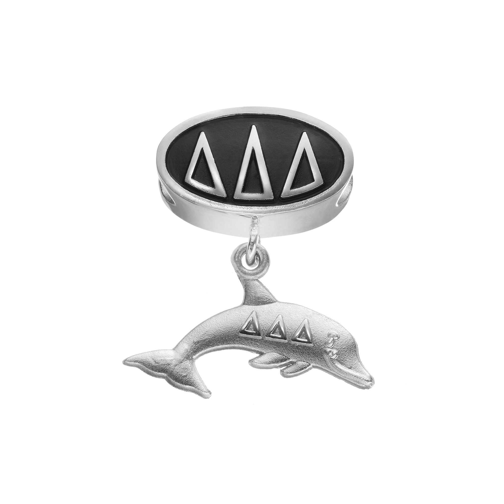 LogoArt Delta Delta Delta Sterling Silver Sorority Symbol Charm, Womens, G