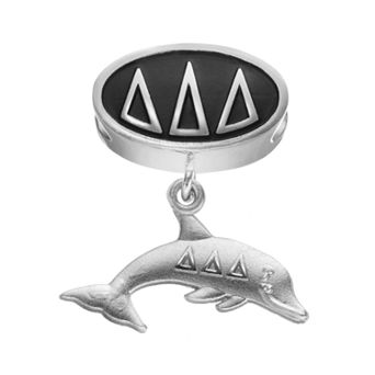 LogoArt Delta Delta Delta Sterling Silver Sorority Symbol Charm
