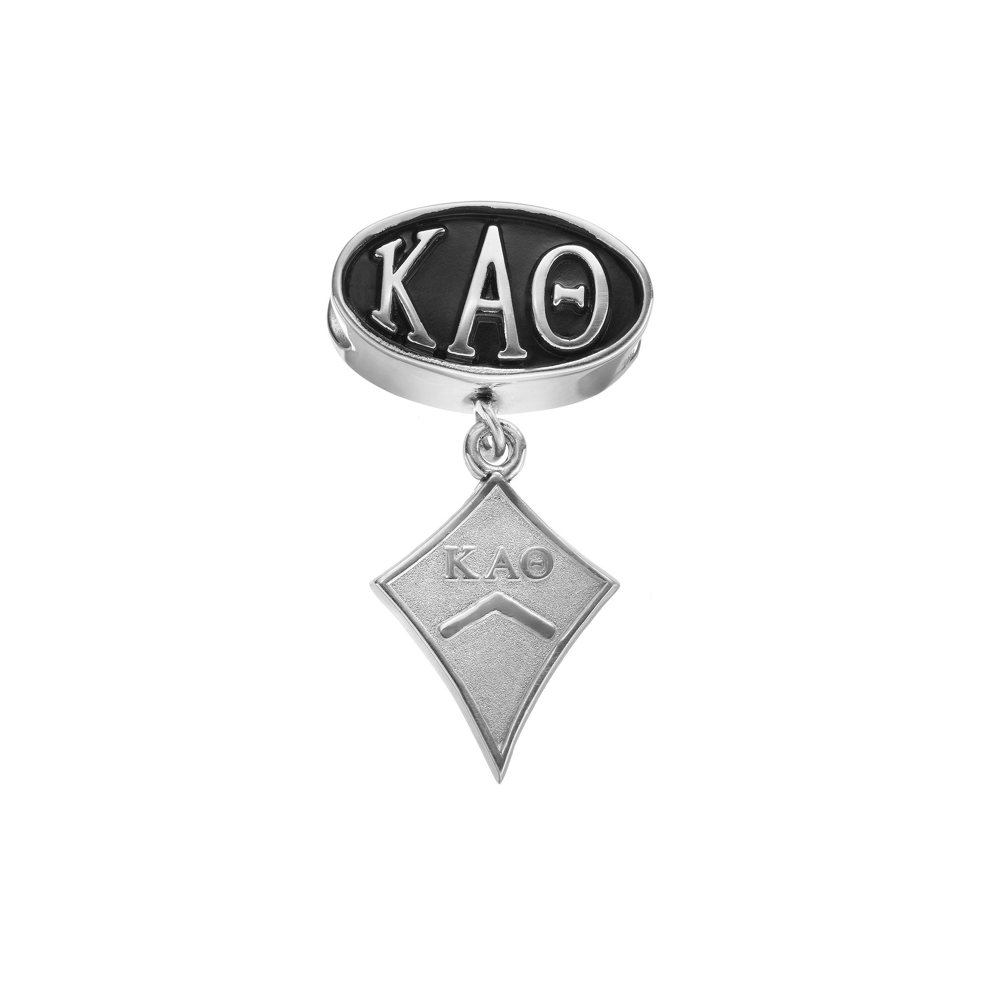 LogoArt Kappa Alpha Theta Sterling Silver Sorority Symbol Charm, Womens, G