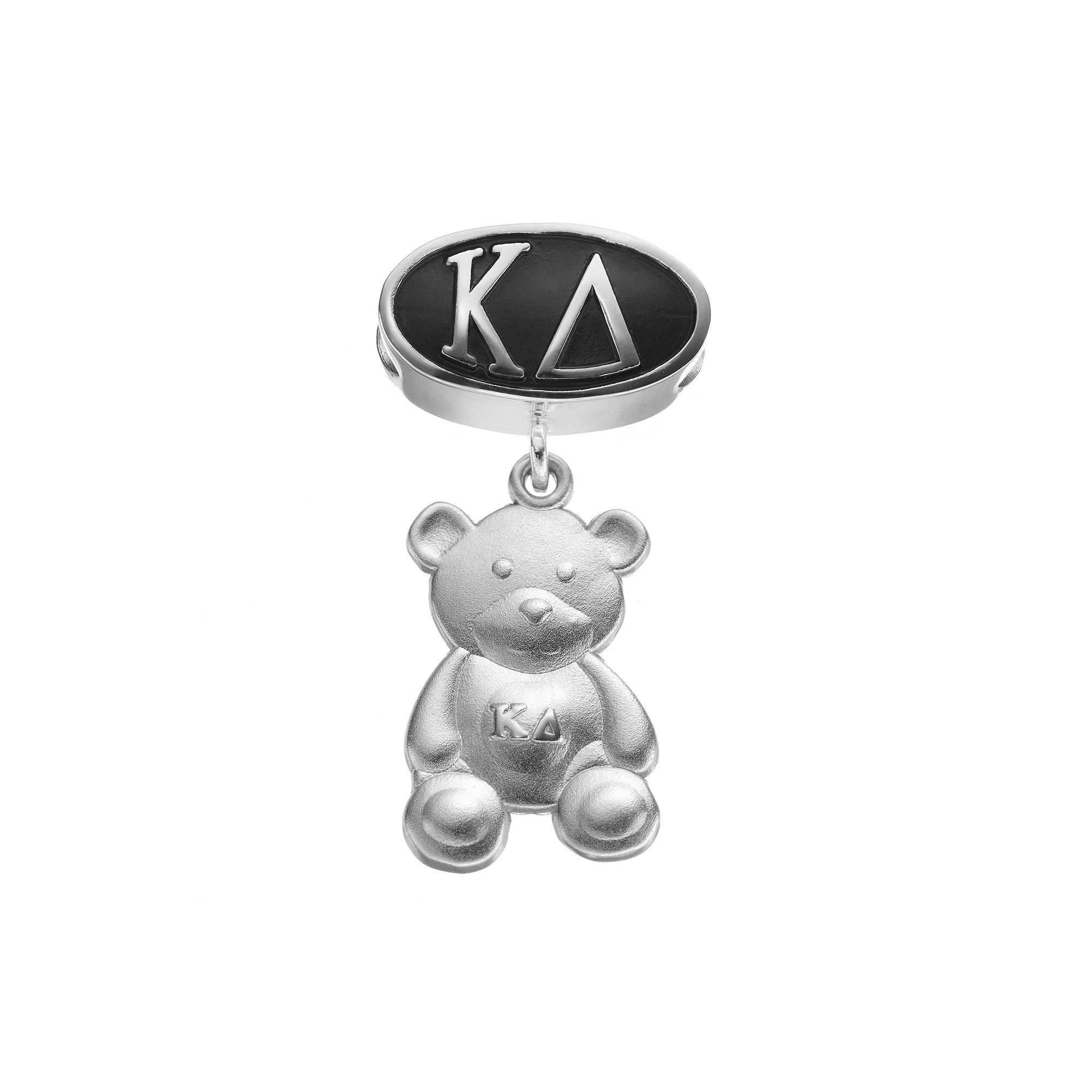 LogoArt Kappa Delta Sterling Silver Sorority Symbol Charm, Womens, Grey