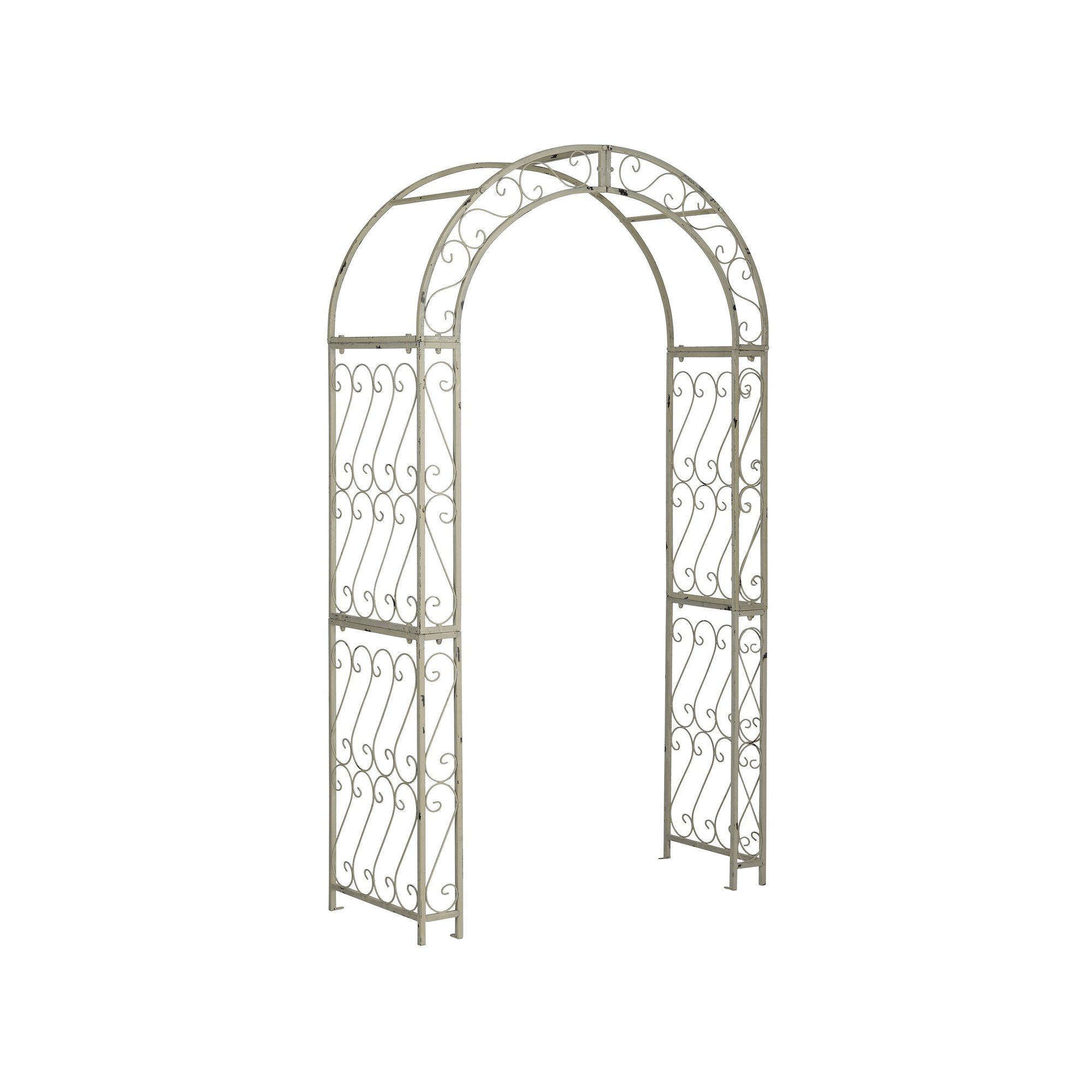 Safavieh Scroll Metal Archway, Antique White
