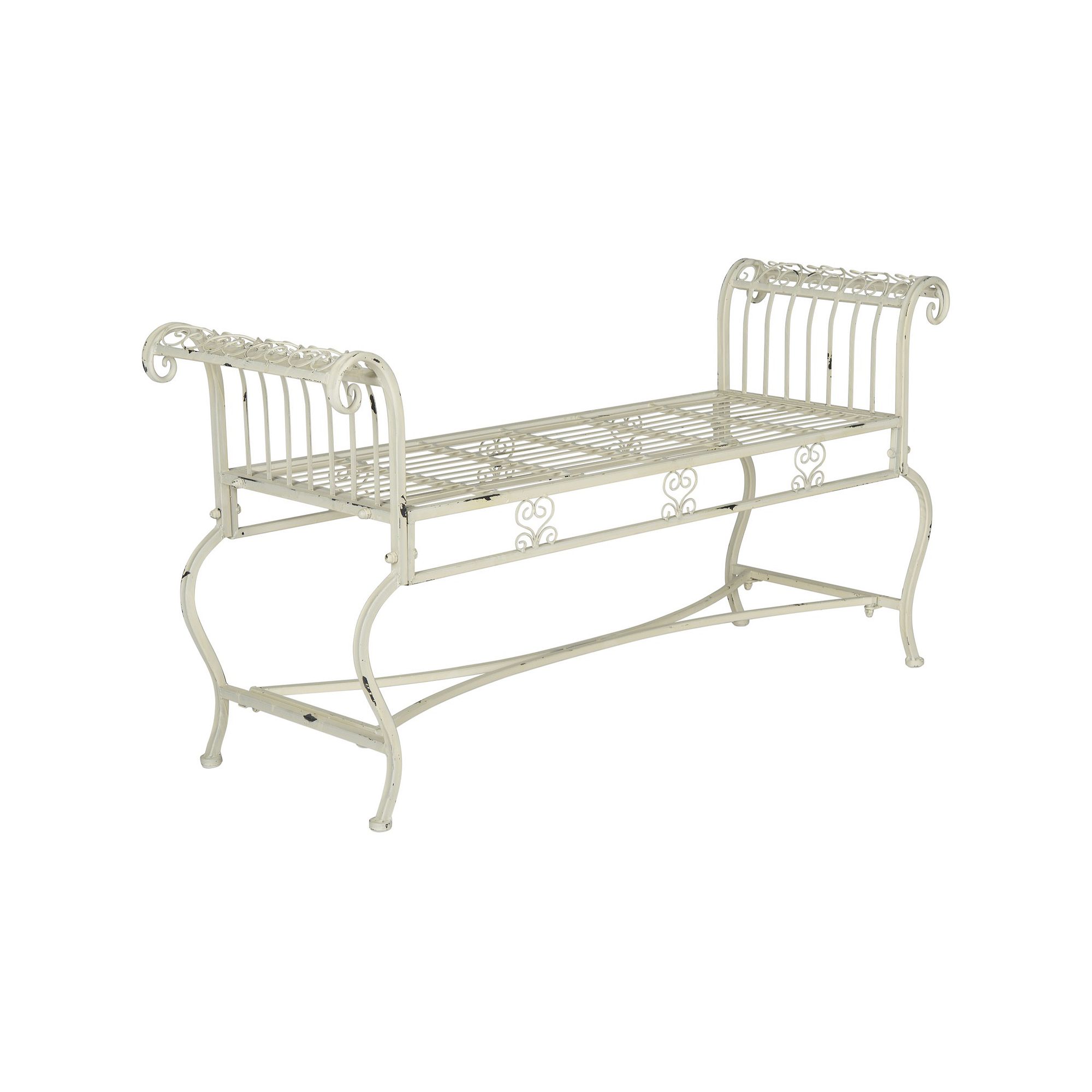 Safavieh Brielle Bench, Antique White