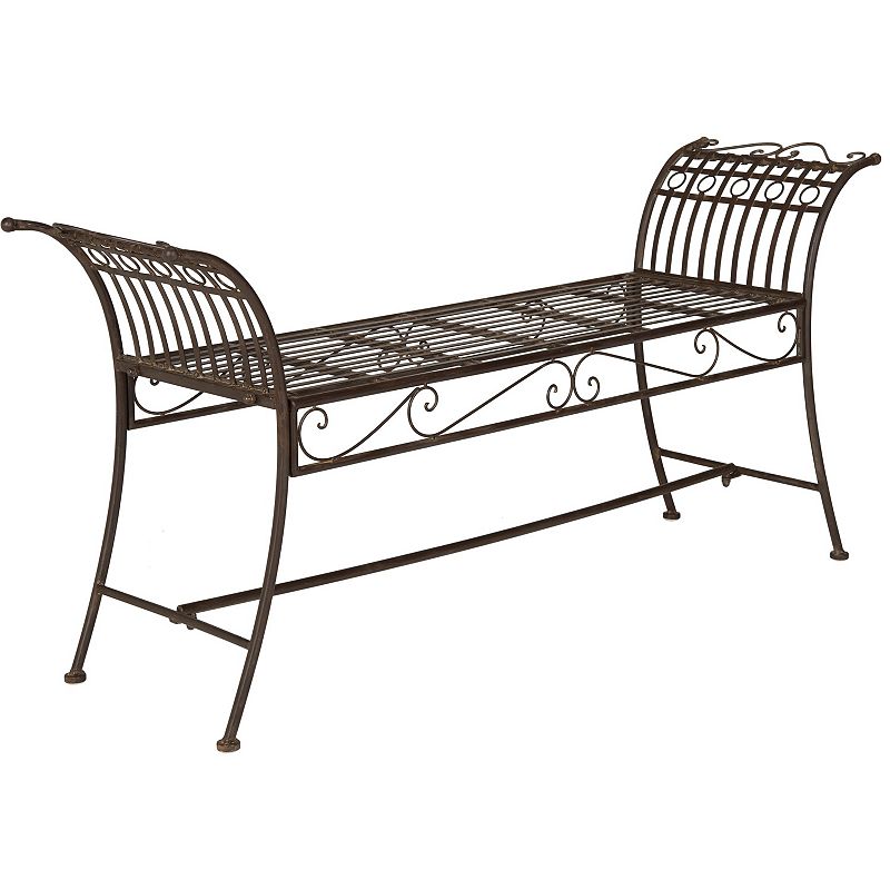 Safavieh Hadley Bench, Rustic Brown