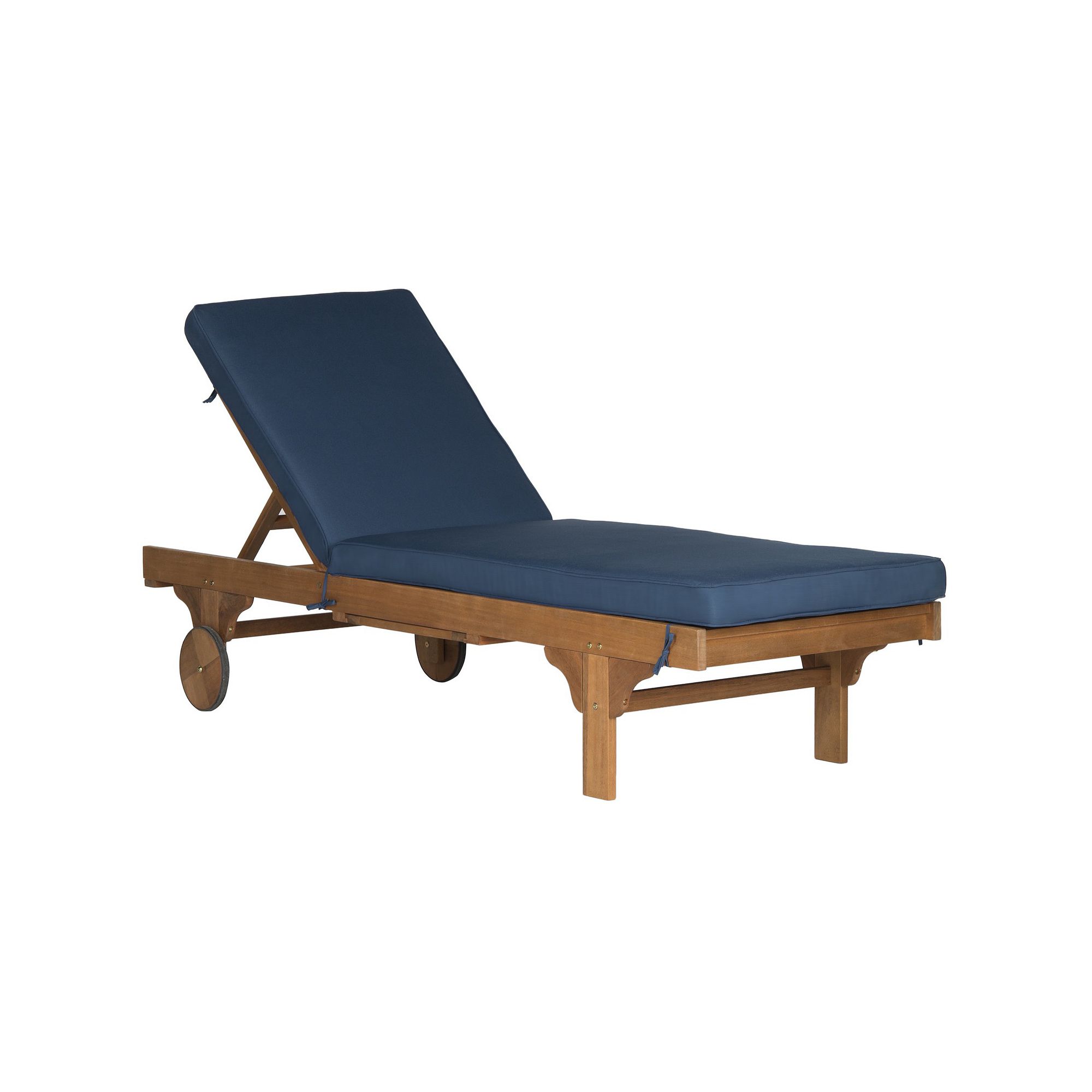 Safavieh Newport Lounge Chair, Teak Blue