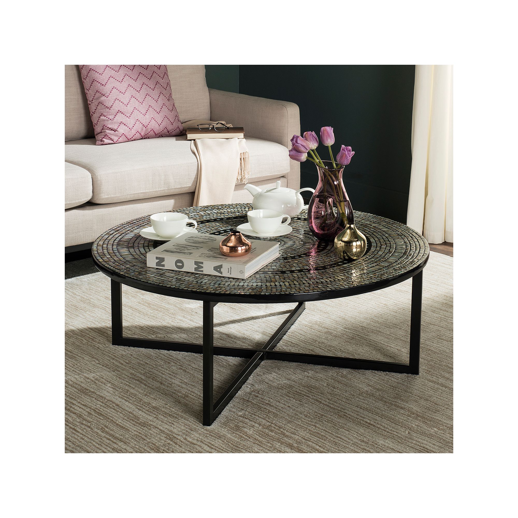 Safavieh Cheyenne Gray Coffee Table