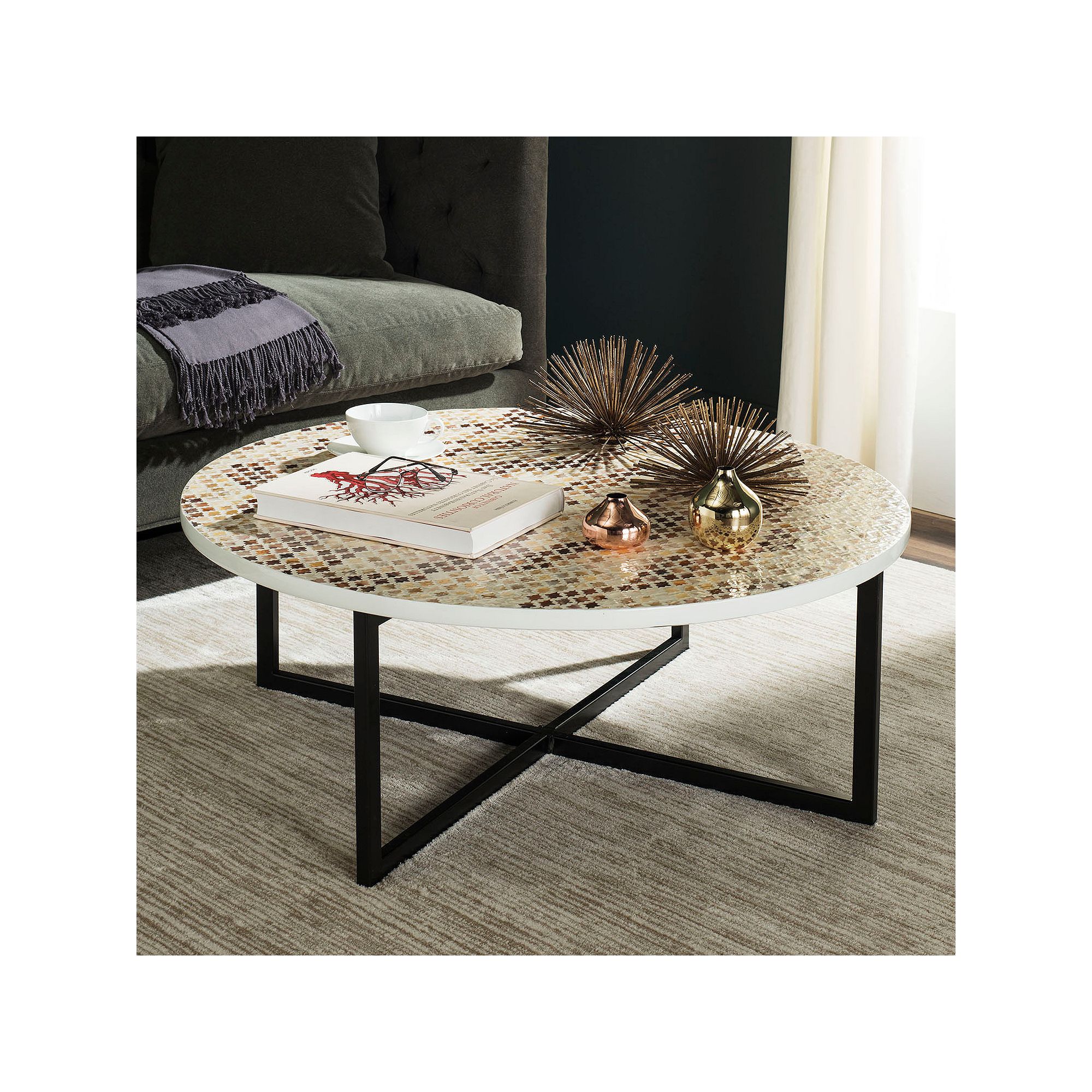 Safavieh Cheyenne Coffee Table, Ivory