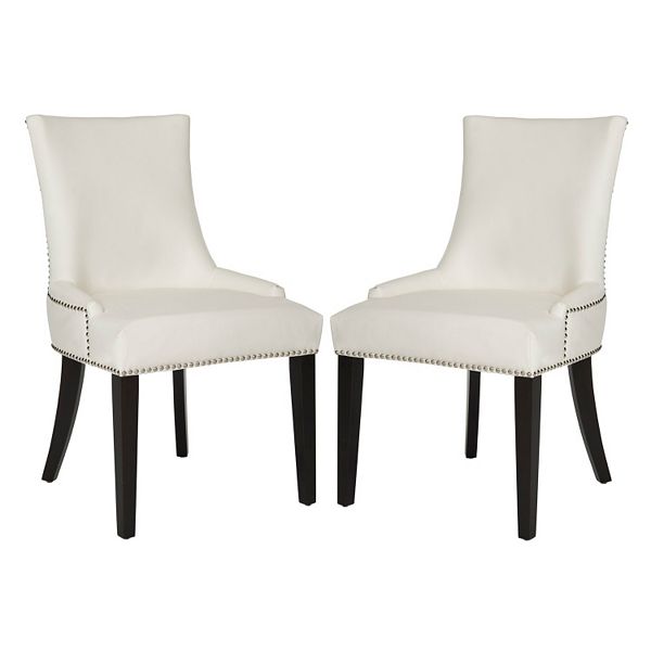 Safavieh Lester 2 Piece Faux Leather Dining Chair Set