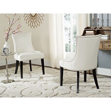 Safavieh Lester 2-piece Faux-Leather Dining Chair Set