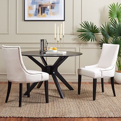 Safavieh Lester 2-piece Faux-Leather Dining Chair Set