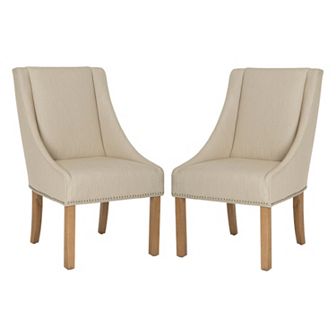 Safavieh Morris 2 pc Sloping Arm Dining Chair Set