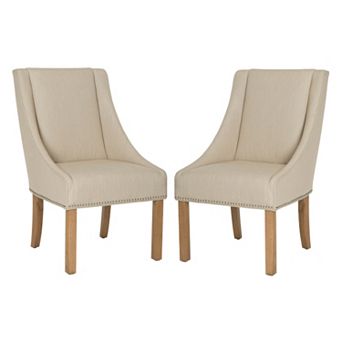 Safavieh Morris 2 pc Sloping Arm Dining Chair Set