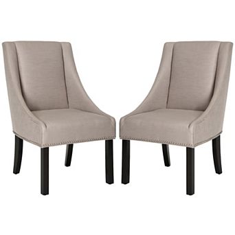 Safavieh Morris 2 pc Sloping Arm Dining Chair Set