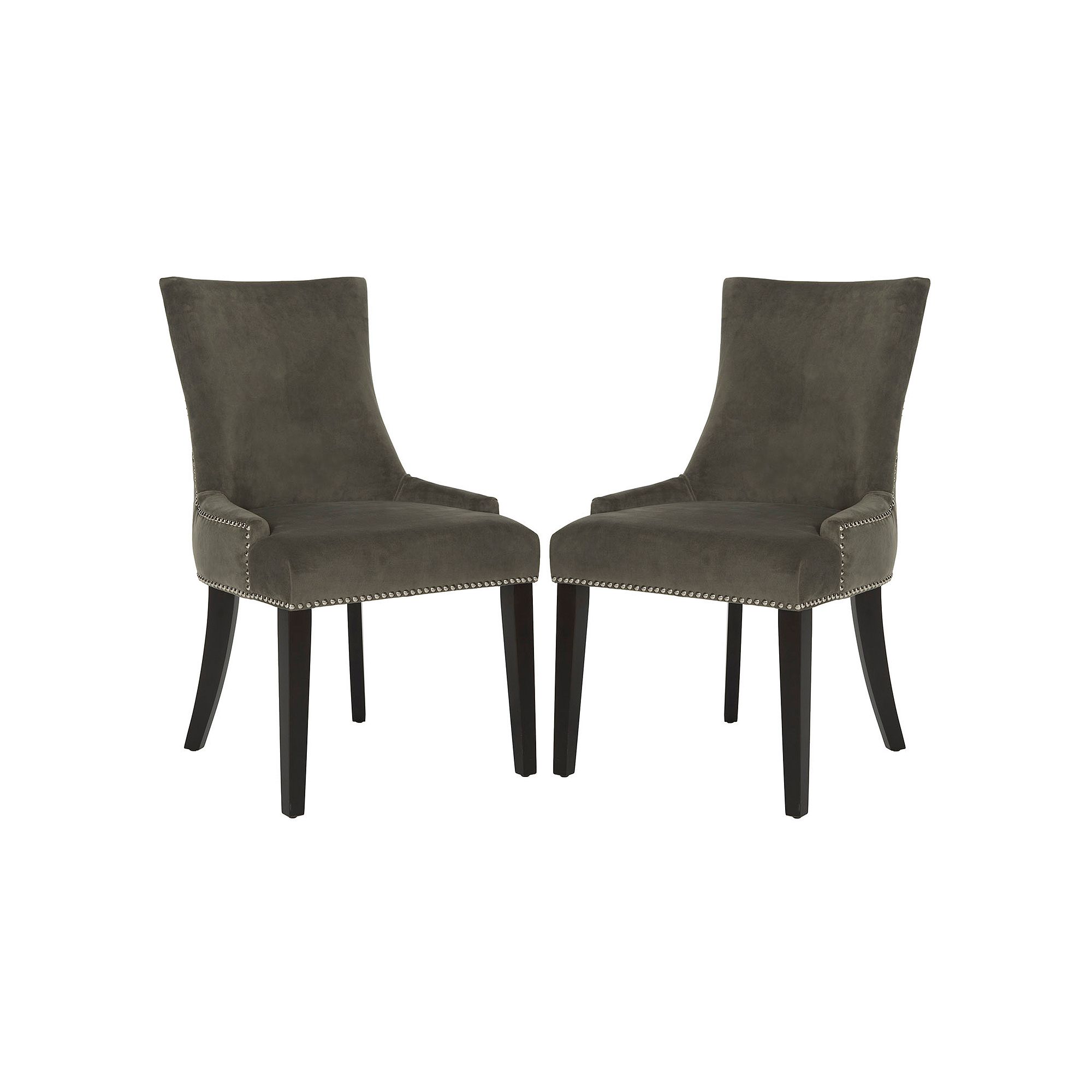 Safavieh Lester 2-piece Dining Chair Set, Grey