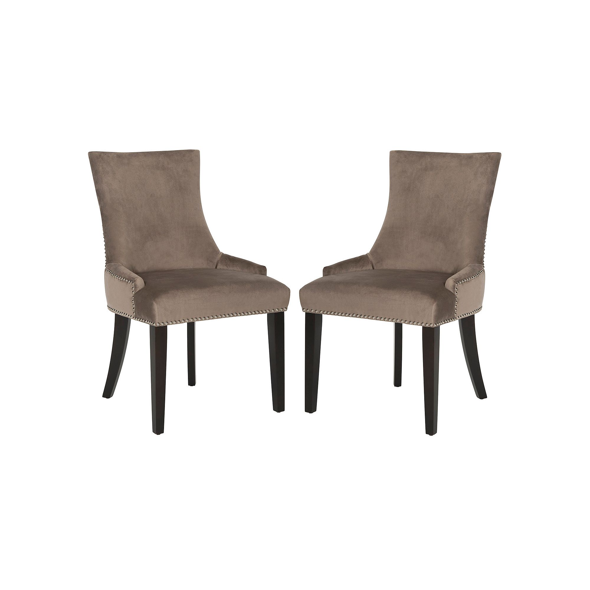 Safavieh Lester 2-piece Dining Chair Set, Brown