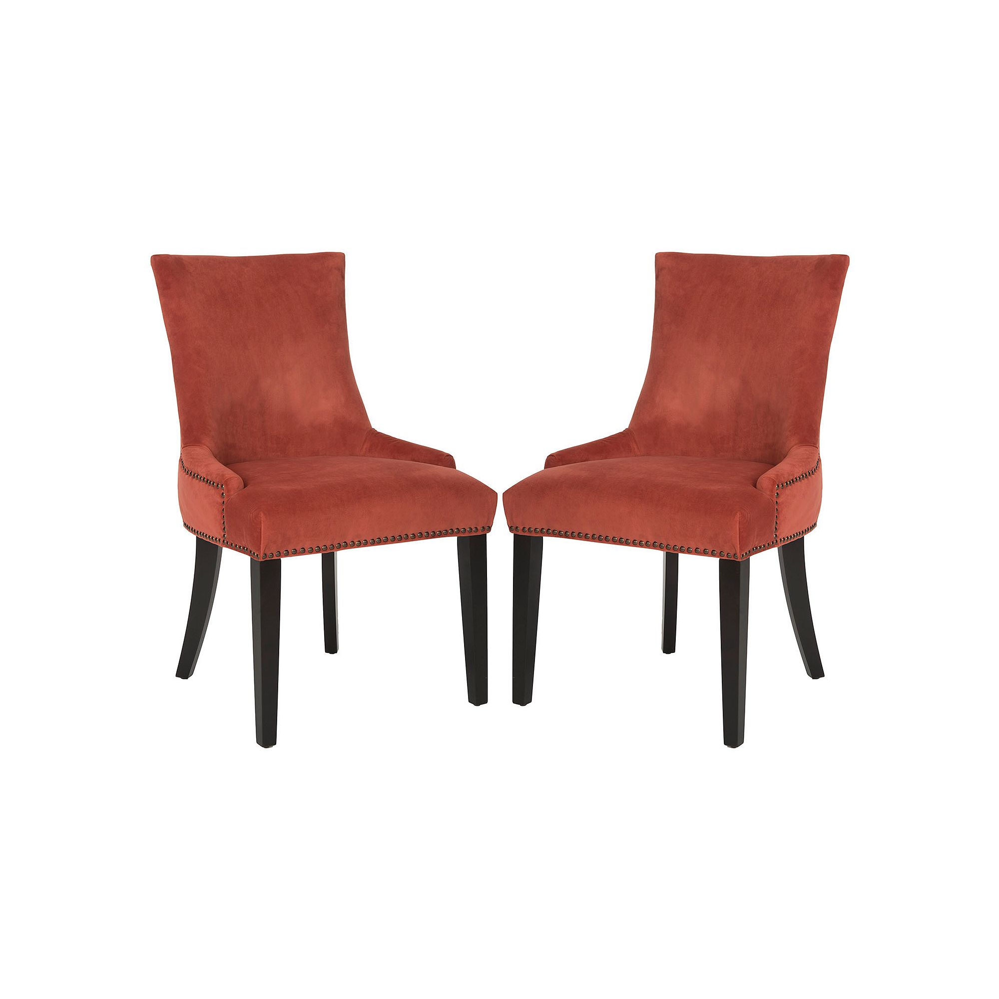 Safavieh Lester 2-piece Dining Chair Set, Red
