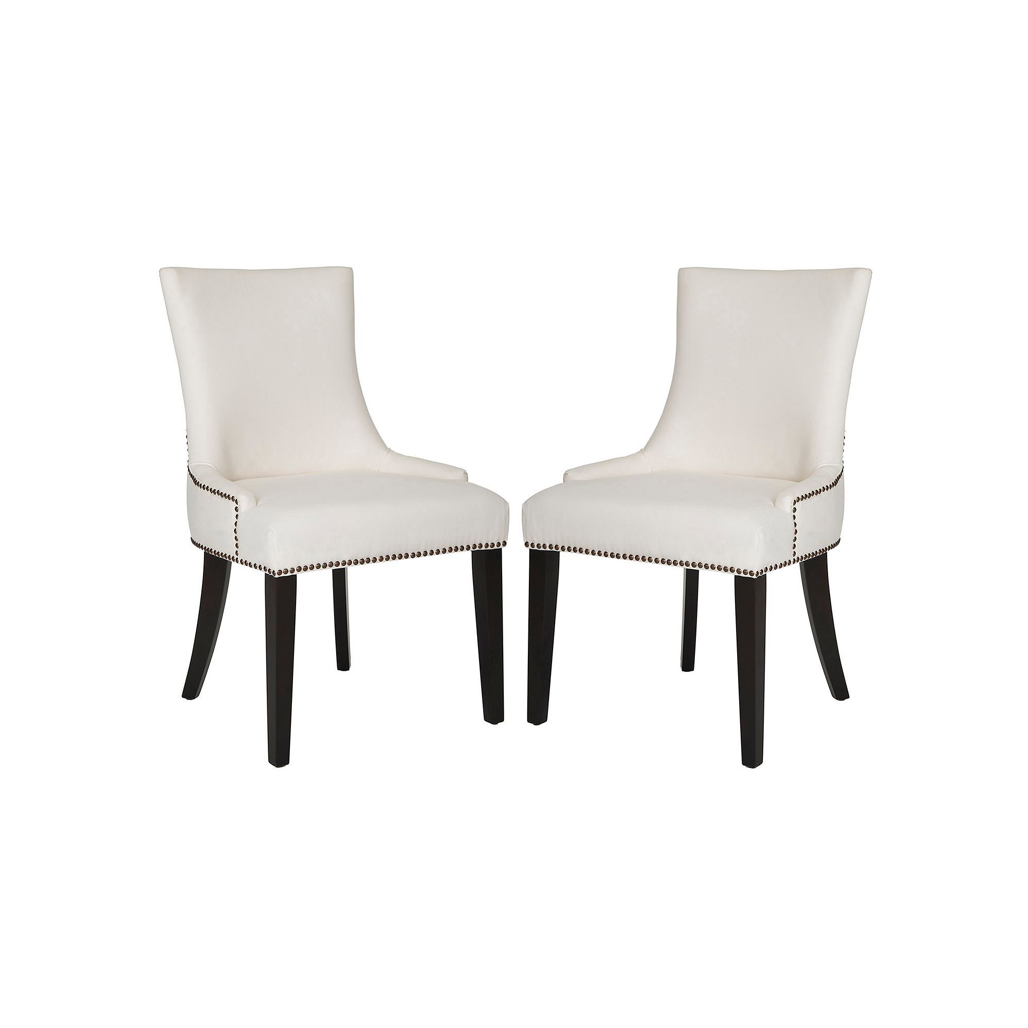 Safavieh Lester 2-piece Dining Chair Set, White
