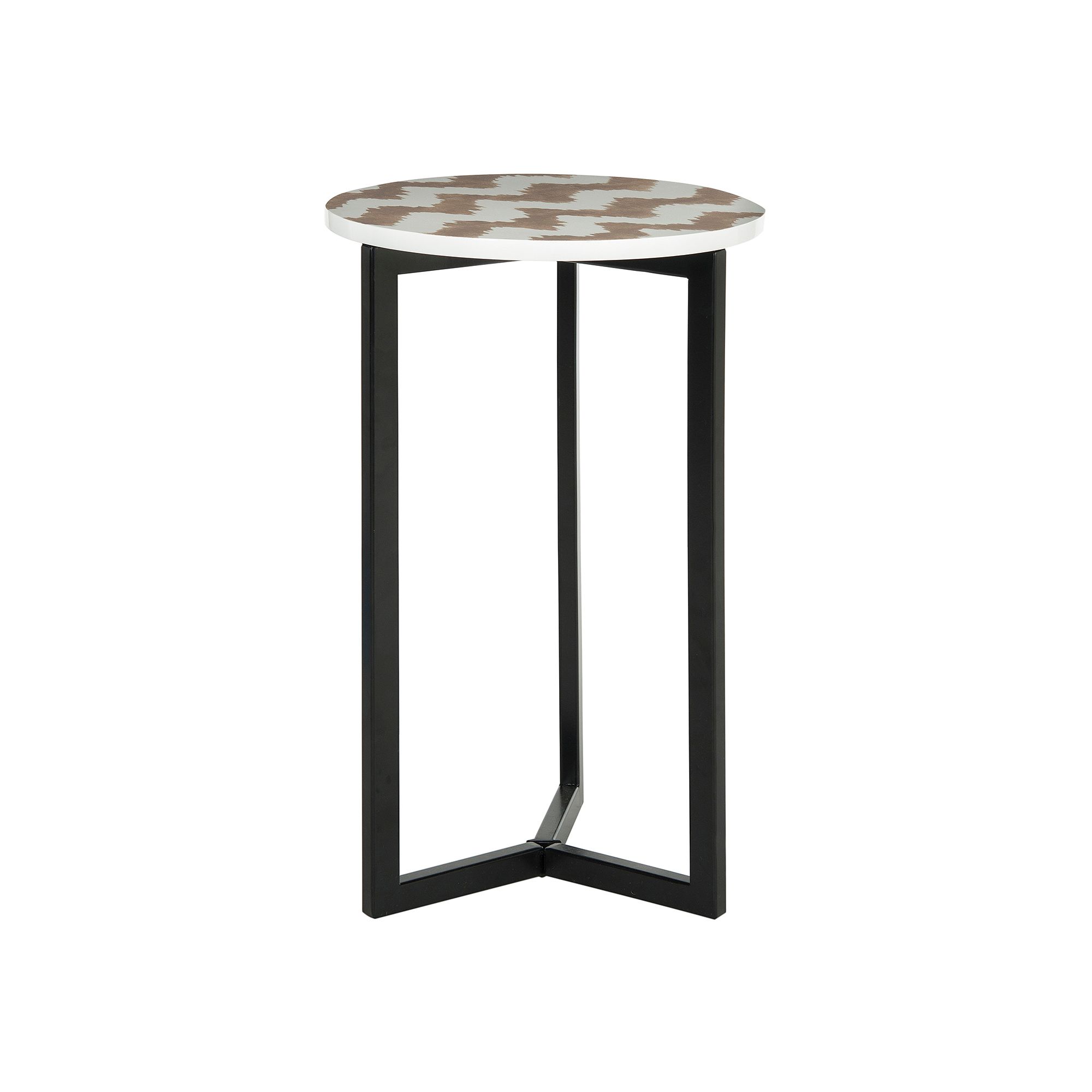 Safavieh Zaira Ikat End Table, Gray White