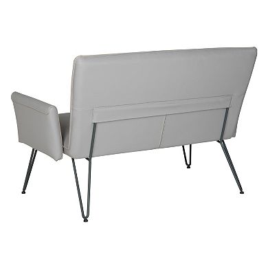 Safavieh Gray Johannes Loveseat