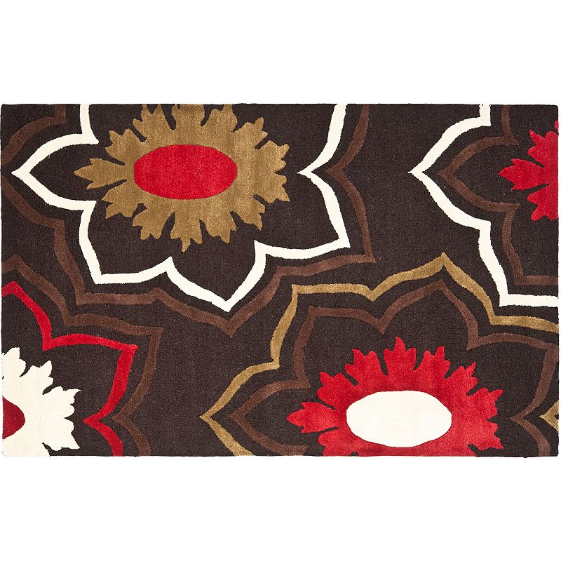 Safavieh Soho Floral Rug, Brown, 3.5X5.5 Ft