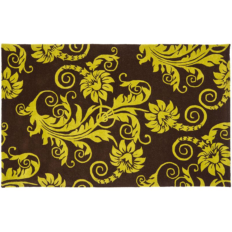 Safavieh Soho Floral Rug, Brown, 7.5X9.5 Ft