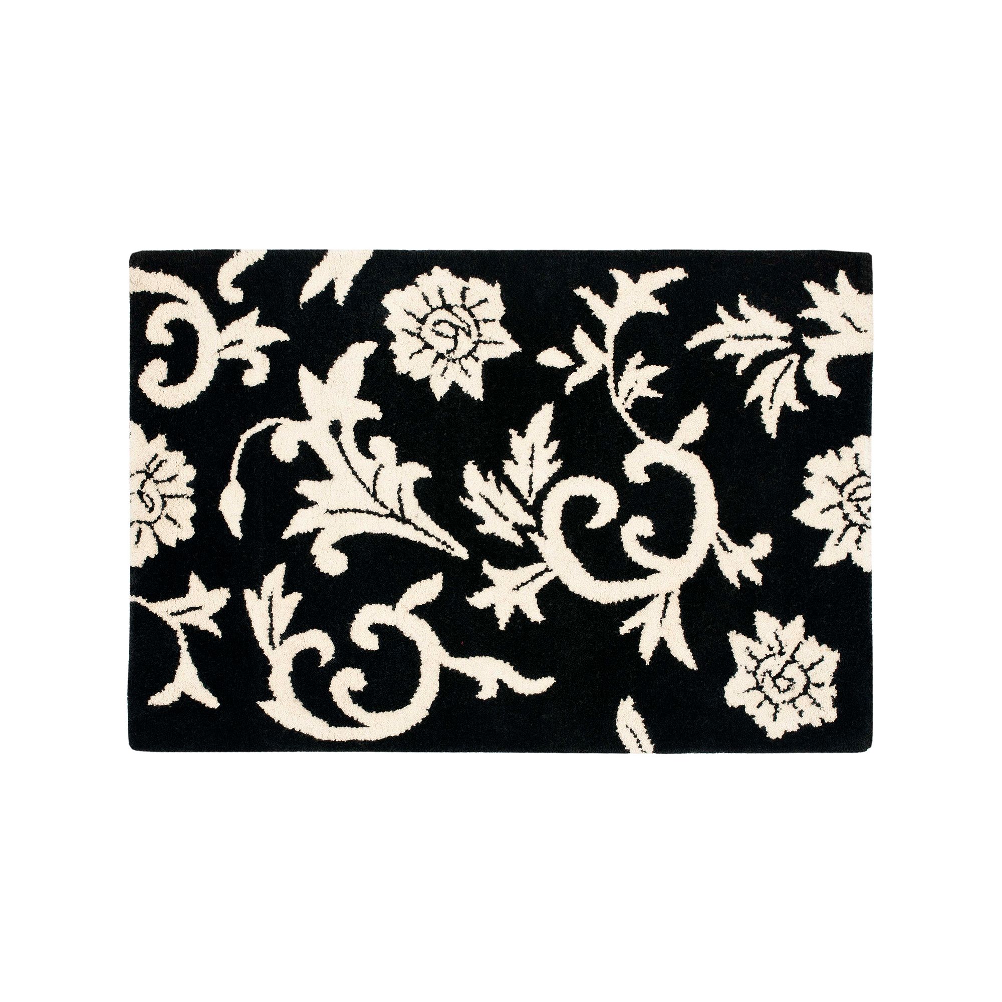 Safavieh Soho Floral Vine Wool Rug, Black Ivory
