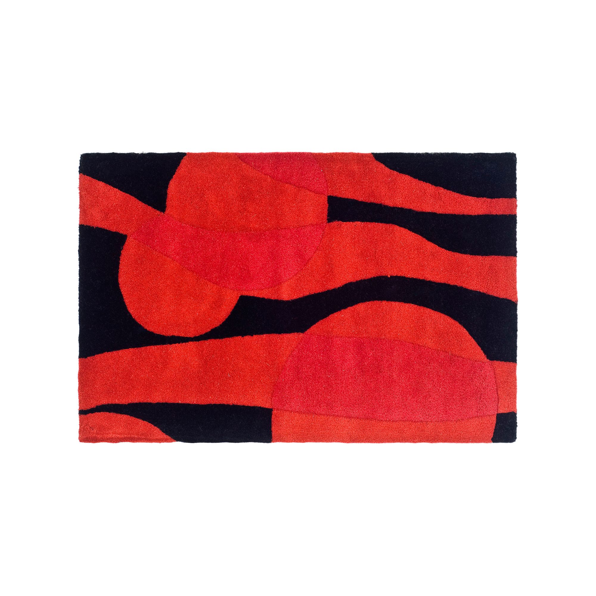Safavieh Soho Abstract Wool Rug, Black Red