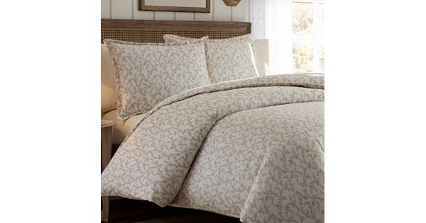 Laura Ashley Lifestyles Victoria 300-Thread Count Sateen Duvet Cover Set