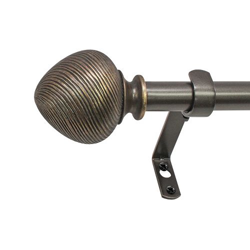 Decopolitan Twist Adjustable Curtain Rod – 35” – 66”