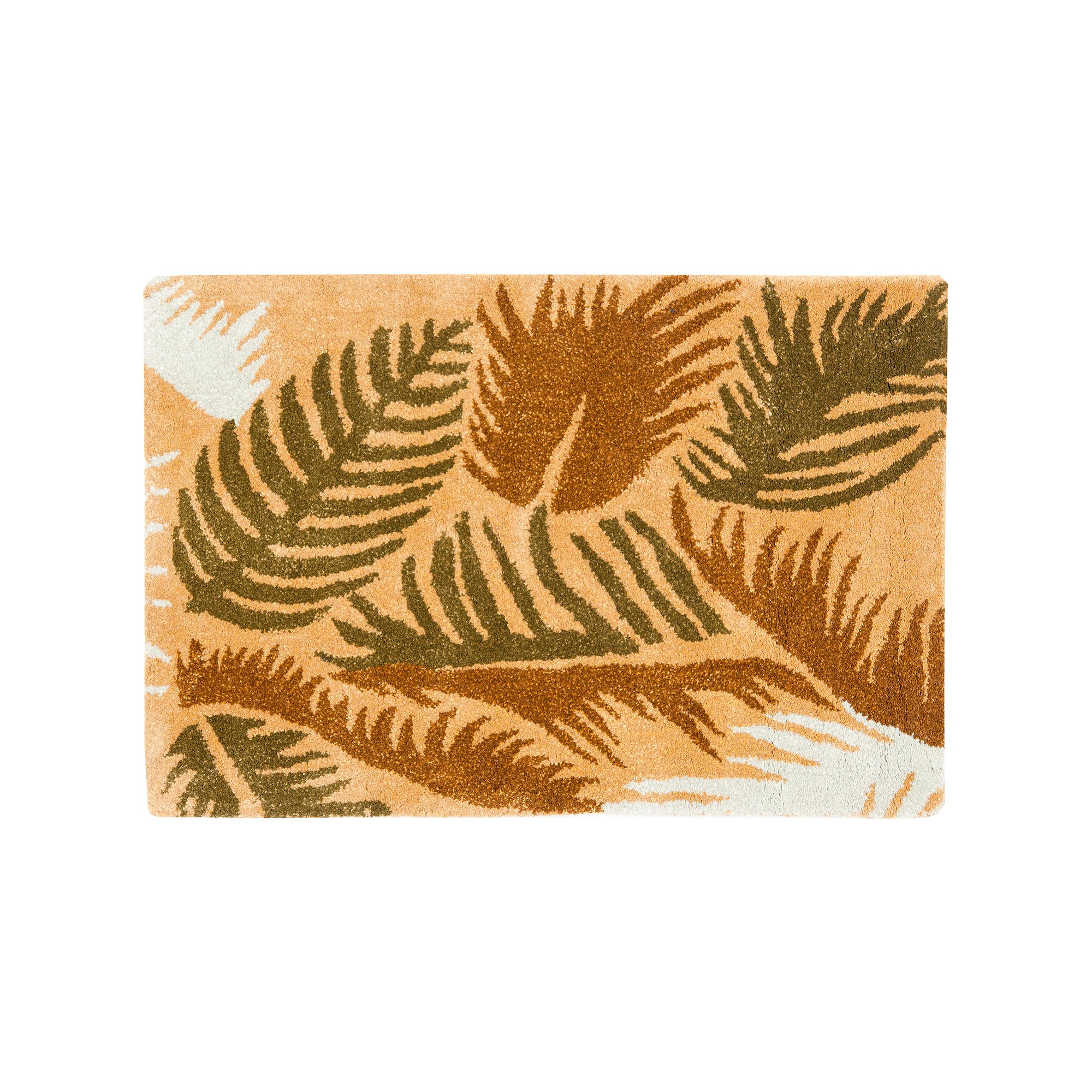 Safavieh Soho Tropical Leaves Wool Rug, Brown Team