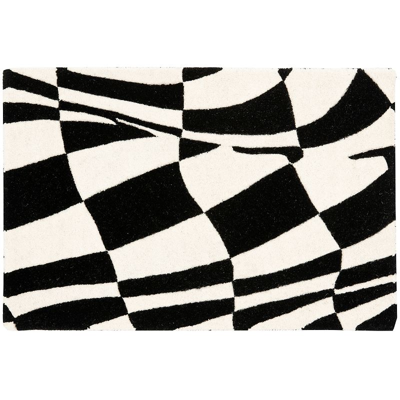 Safavieh Soho Checkered Rug, Black, 7.5X9.5 Ft