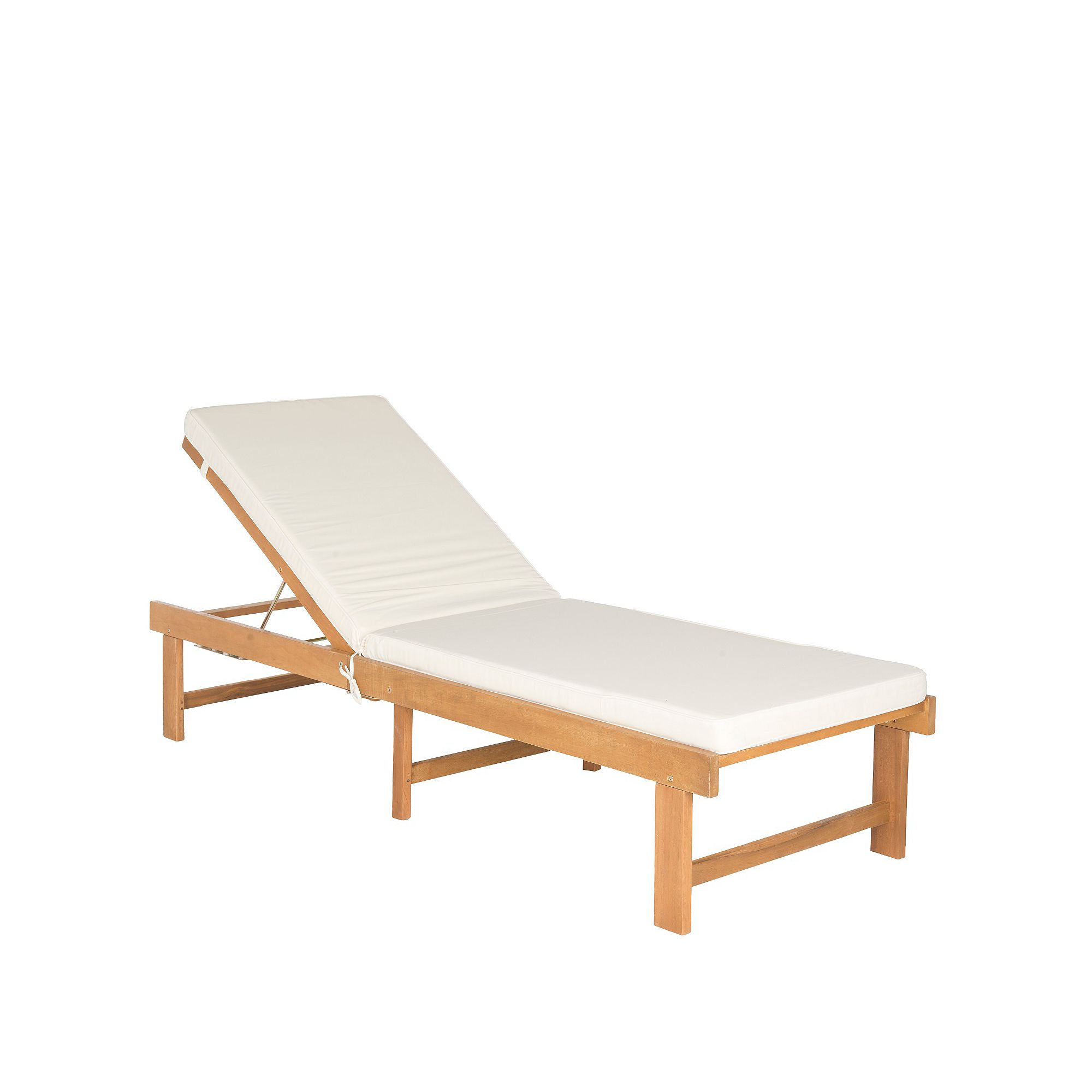 Safavieh Inglewood Outdoor Lounge Chair, Teak Beige