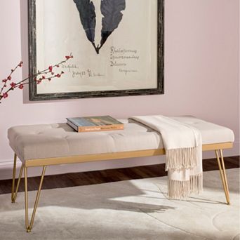Safavieh Gold Marcella Bench