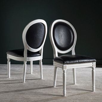 Safavieh Holloway Faux Leather Side Chair 2 pc Set