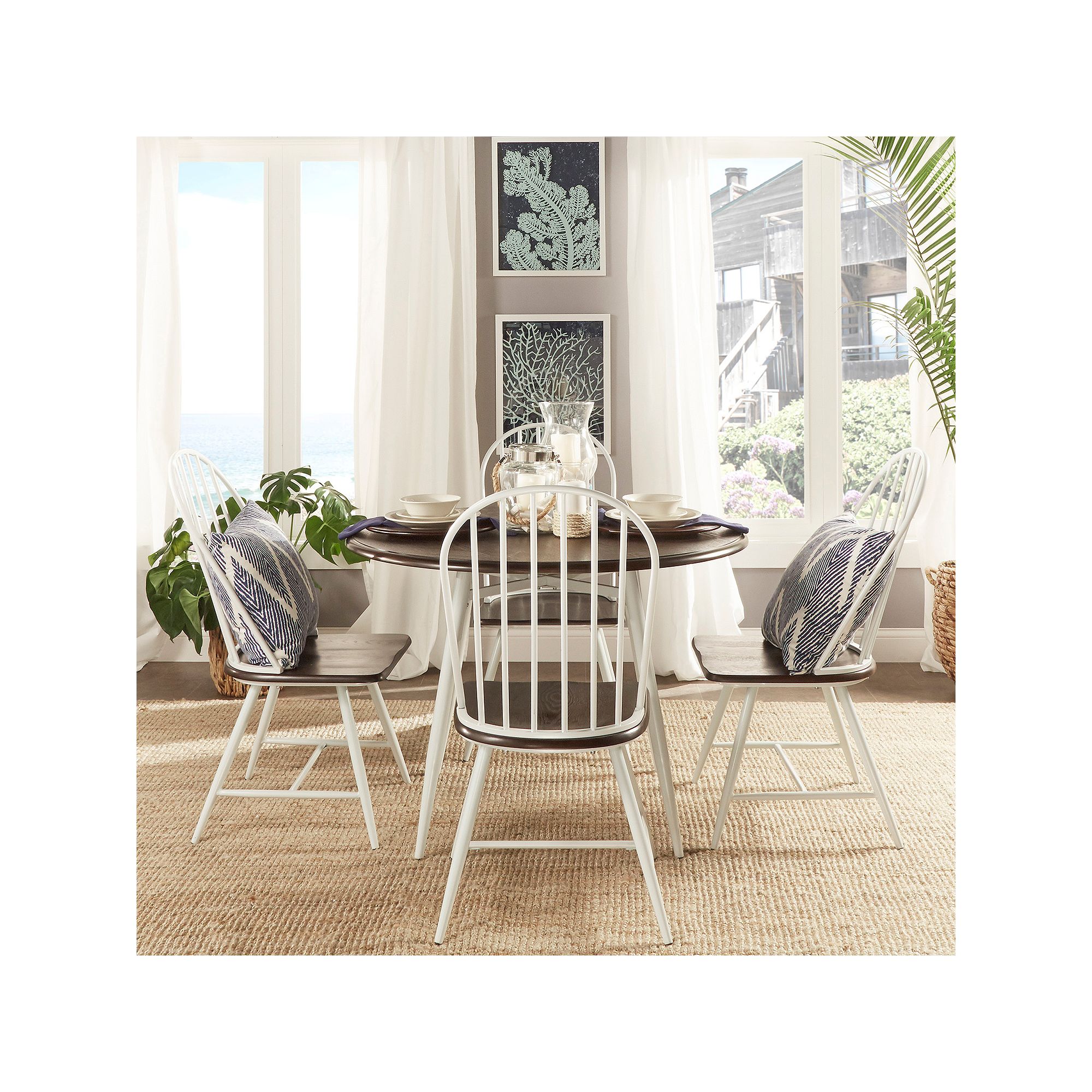 HomeVance 5-piece Grayson Windsor Dining Set, Multicolor