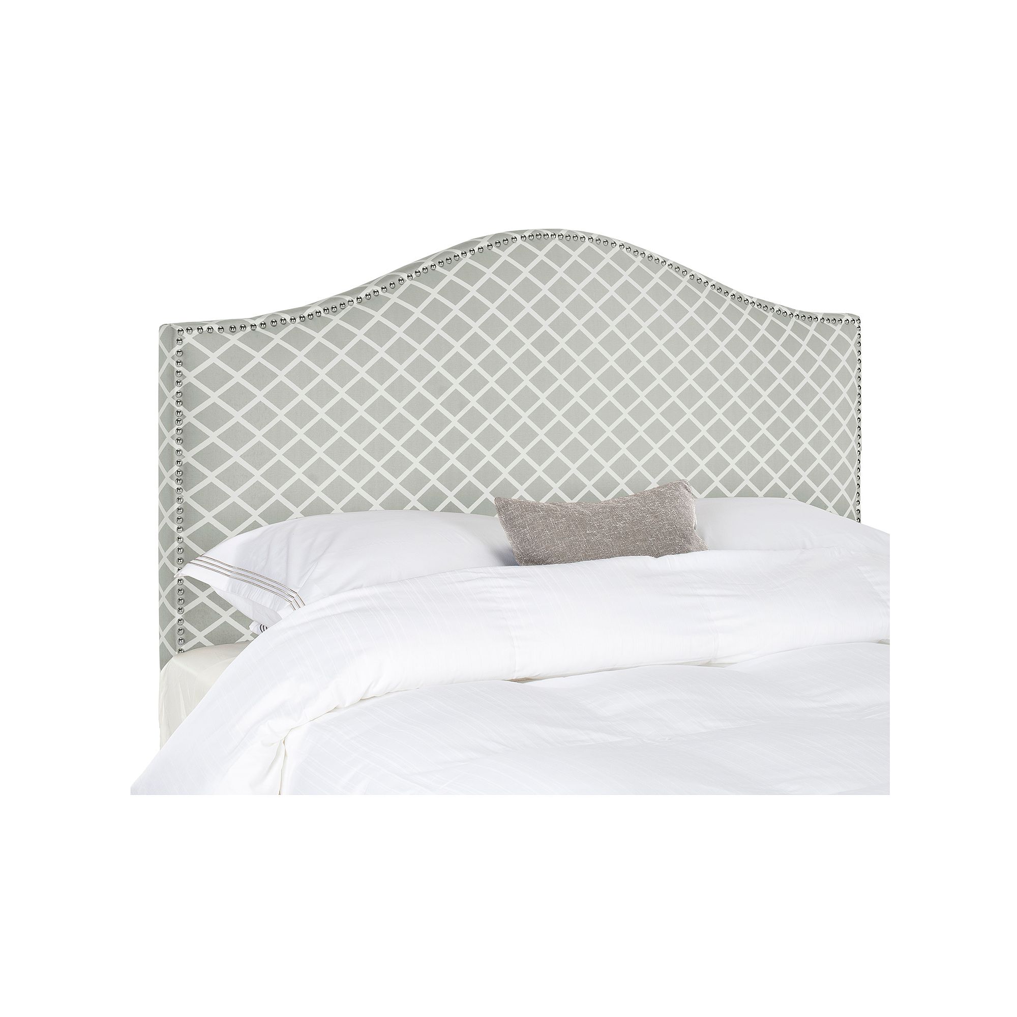 Safavieh Connie Trellis Headboard, Gray White