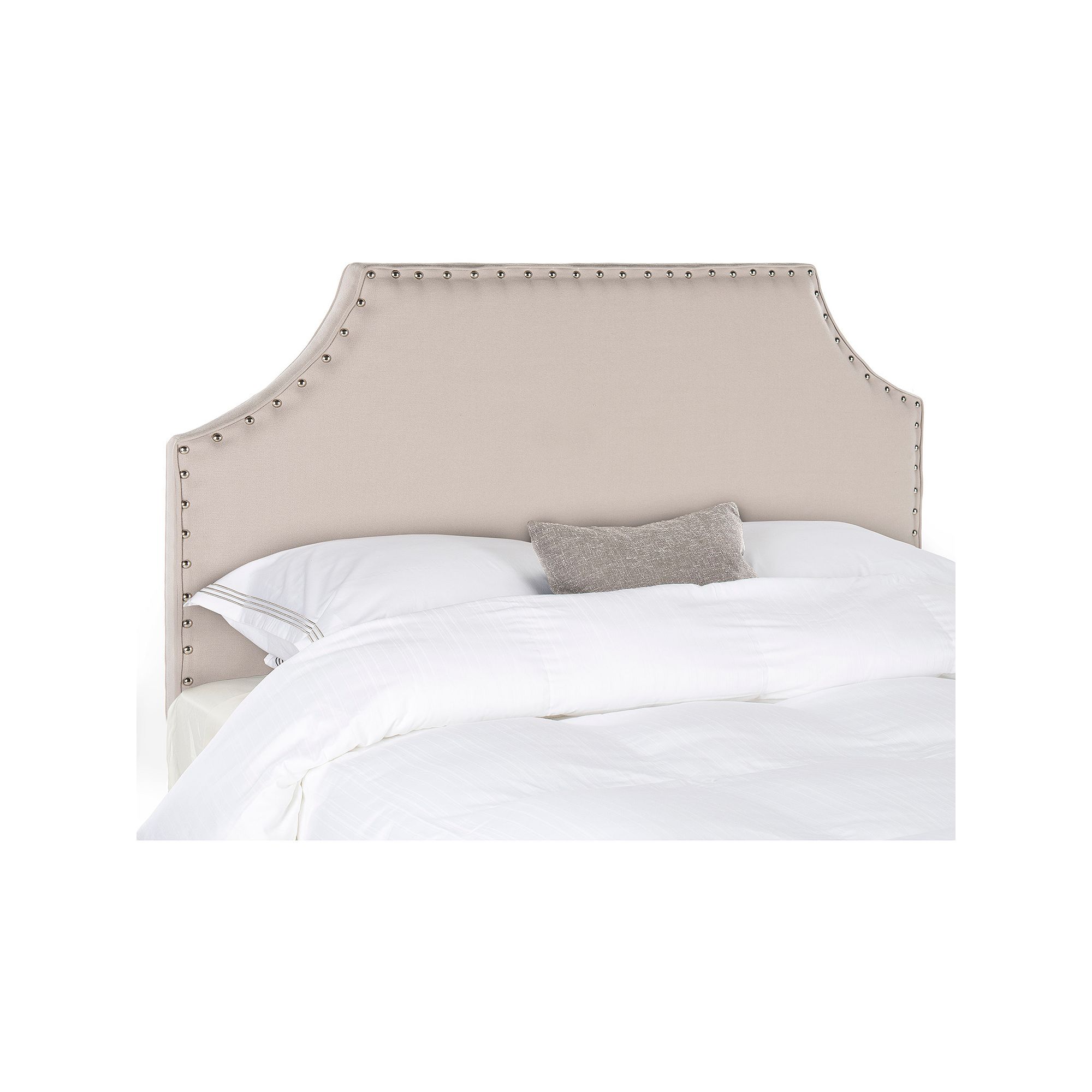 Safavieh Denham Nailhead Headboard, Brown