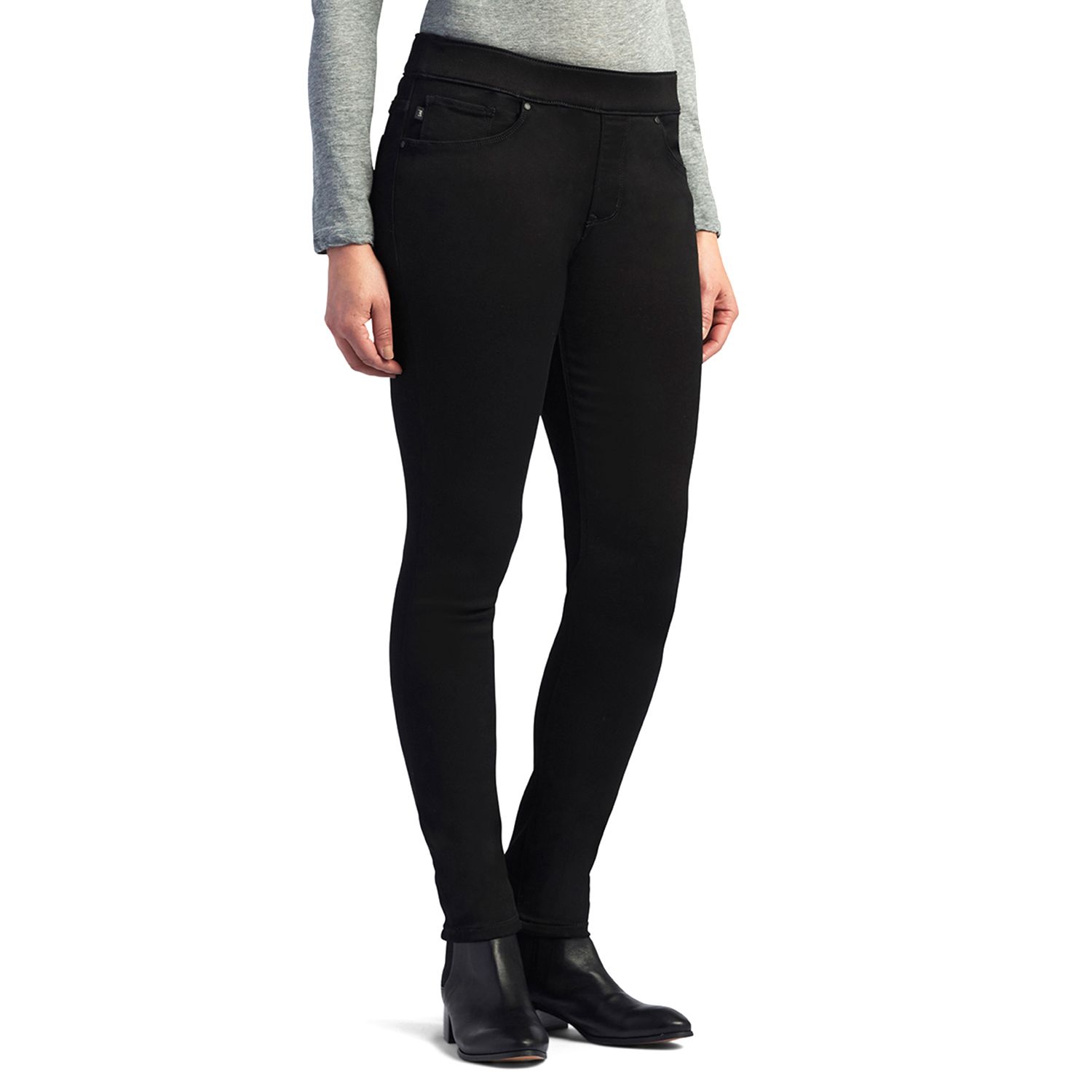 next black jeggings petite