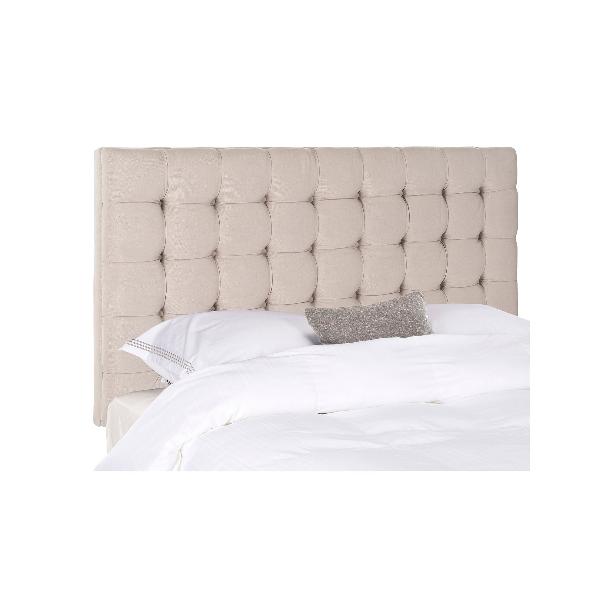 Safavieh Lamar Taupe Tufted Headboard, Brown